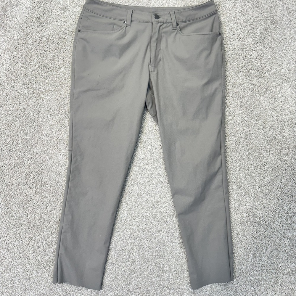 Lululemon Pants Mens 31 ABC Pant Grey Slim Technical 5-Pocket EUC